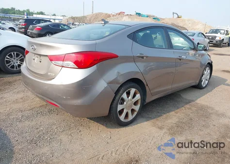 2012 Hyundai Elantra Limited z USA, uszkodzony, nr VIN 5NPDH4AE4CH110343